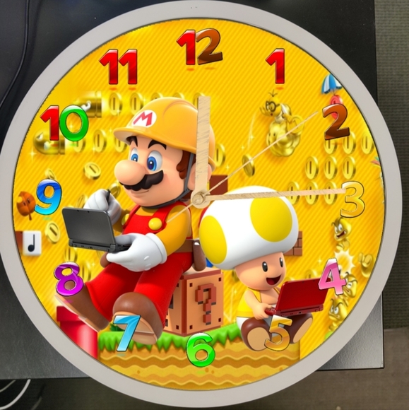 Mario n Mushroom clock - Picture 5 of 5